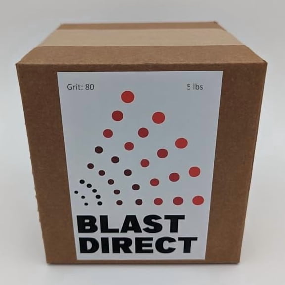 Premium Aluminum Oxide #80 Grit - Versatile Media for Blasting, Rock Tumbling & Polishing - High Purity & Durable Abrasive (5, Pounds)