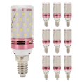 thumbnail image 1 of 10 Bombillas LED Tipo Maíz E14 de 12 W para Reemplazar Lámparas Halógenas, Bombillas Pequeñas con Rosca, Bombillas Inteligentes de Bajo Consumo, Luz Cálida, 1 of 9