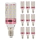 thumbnail image 1 of 10 Bombillas LED Tipo Maíz E14 de 12 W para Reemplazar Lámparas Halógenas, Bombillas Pequeñas con Rosca, Bombillas Inteligentes de Bajo Consumo, Luz Cálida, 1 of 5