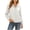 White, variant on Vmvidoty Women's Waterproof Raincoat Lightweight Rain Jacket Hooded Windbreaker with Pocket for Outdoor Navy L