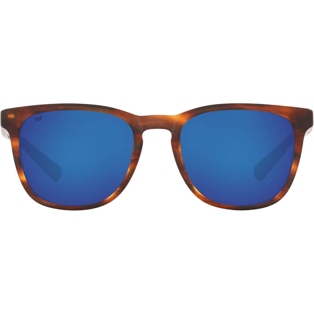 Costa Del Mar SUL191OBMGLP Sullivan Matte Tortoise/Blue Mirror Polarized Glass Mens Sunglasses