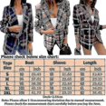 thumbnail image 2 of 26-27 Ladies Long Sleeve Cardigan Blazers Buttons Office Outwear Lapel Casual Work Blazer Business Jackets, 2 of 3