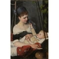 thumbnail image 3 of Emma Ekwall 17x24 Black Modern Framed Museum Art Print Titled - Young Mother Who is Rocking Her Child, 3 of 5