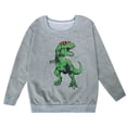 thumbnail image 1 of Daznico Chandail à Capuchon et Chandails en Molleton pour Filles, Sweat à Capuche Imprimé Mignon Col Rond Manches Longues, Taille 5-6 Ans, 1 of 3