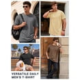 thumbnail image 6 of RICHCOIN T Shirts for Men Short Sleeve Crewneck Summer Casual Top Basic Loose Tees, 6 of 7