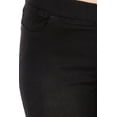 thumbnail image 4 of Jvini Women's Flare Jeans Pull-On Slimming High Waisted Flared Leg Denim Washed Black Denim, 4 of 4