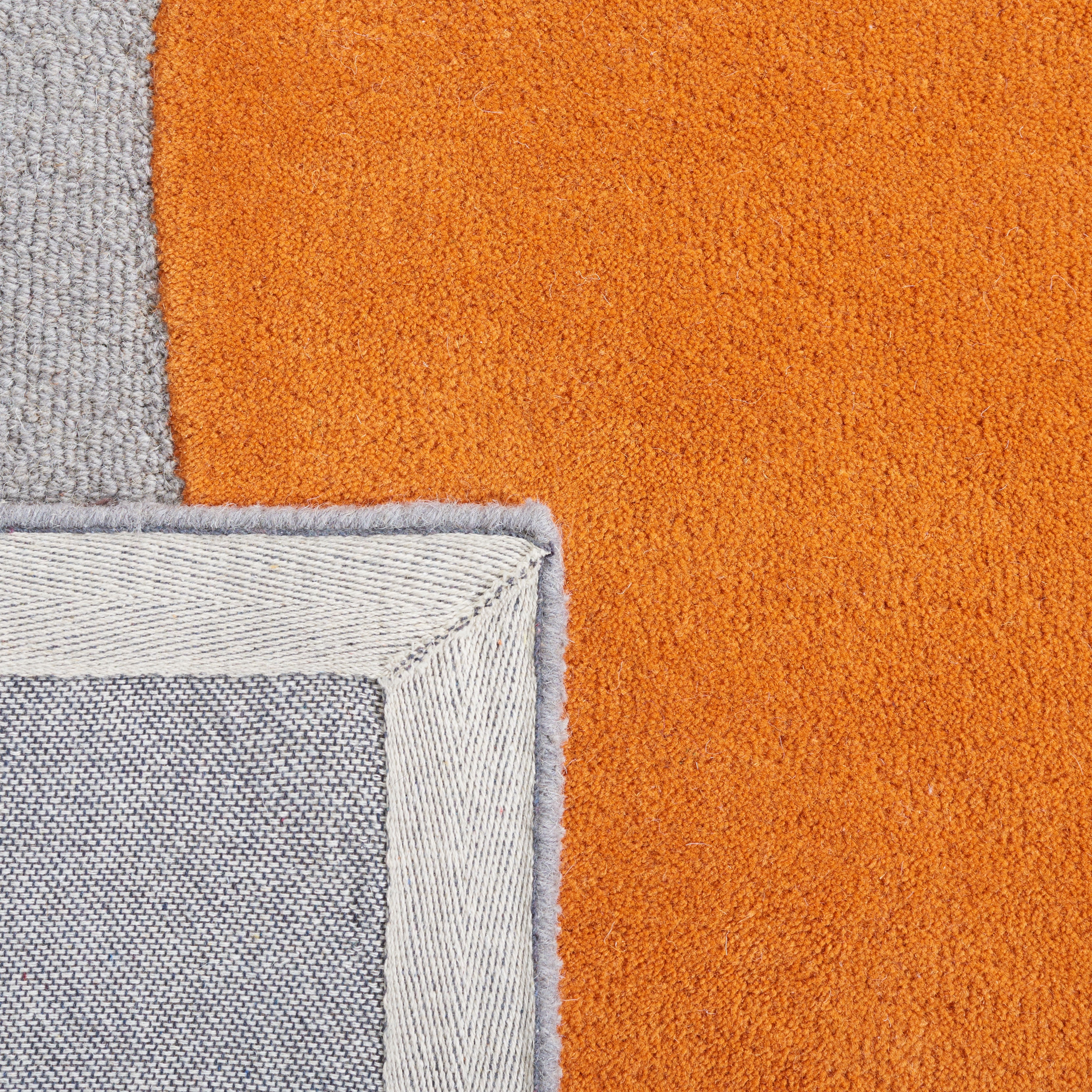 SAFAVIEH Rodeo Drive Dusan Abstract Area Rug, Grey/Rust, 8' x 8' Round