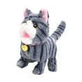 thumbnail image 4 of guohui Electric Plush Animal Cat Toy Walking Cat Toy Creative Kitten Toy Children's Pet grey, 4 of 9