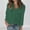 Green women's long sleeve button down blouse a1, variant on thefmos Women's Fall Winter V Neck Long Sleeve Button Down Blouses Solid Casual Shirt Dressy Tops Trendy Work Cute Pullover, Army Green XL