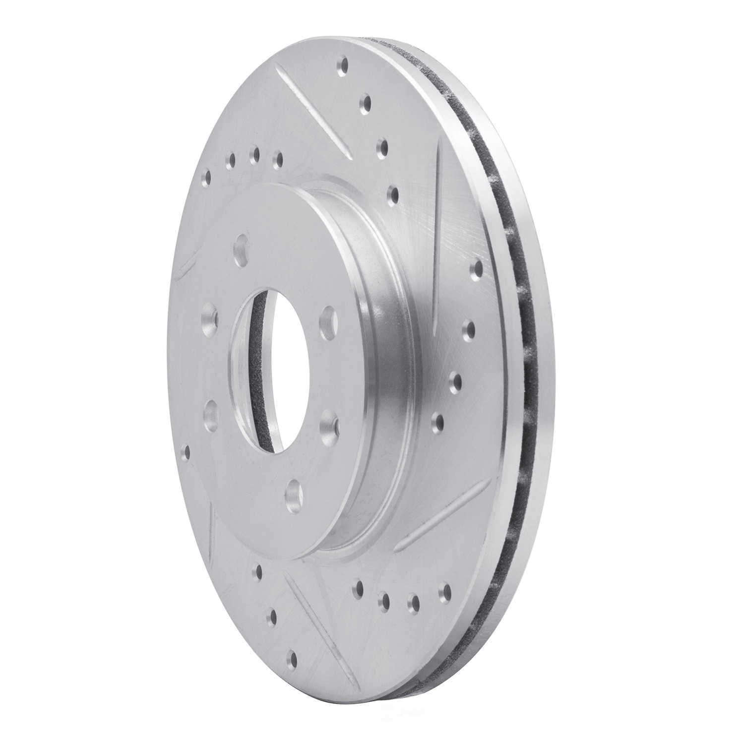 Dynamic Friction Company 631-03042R DFC Brake Rotor - Drilled And Slotted - Silver