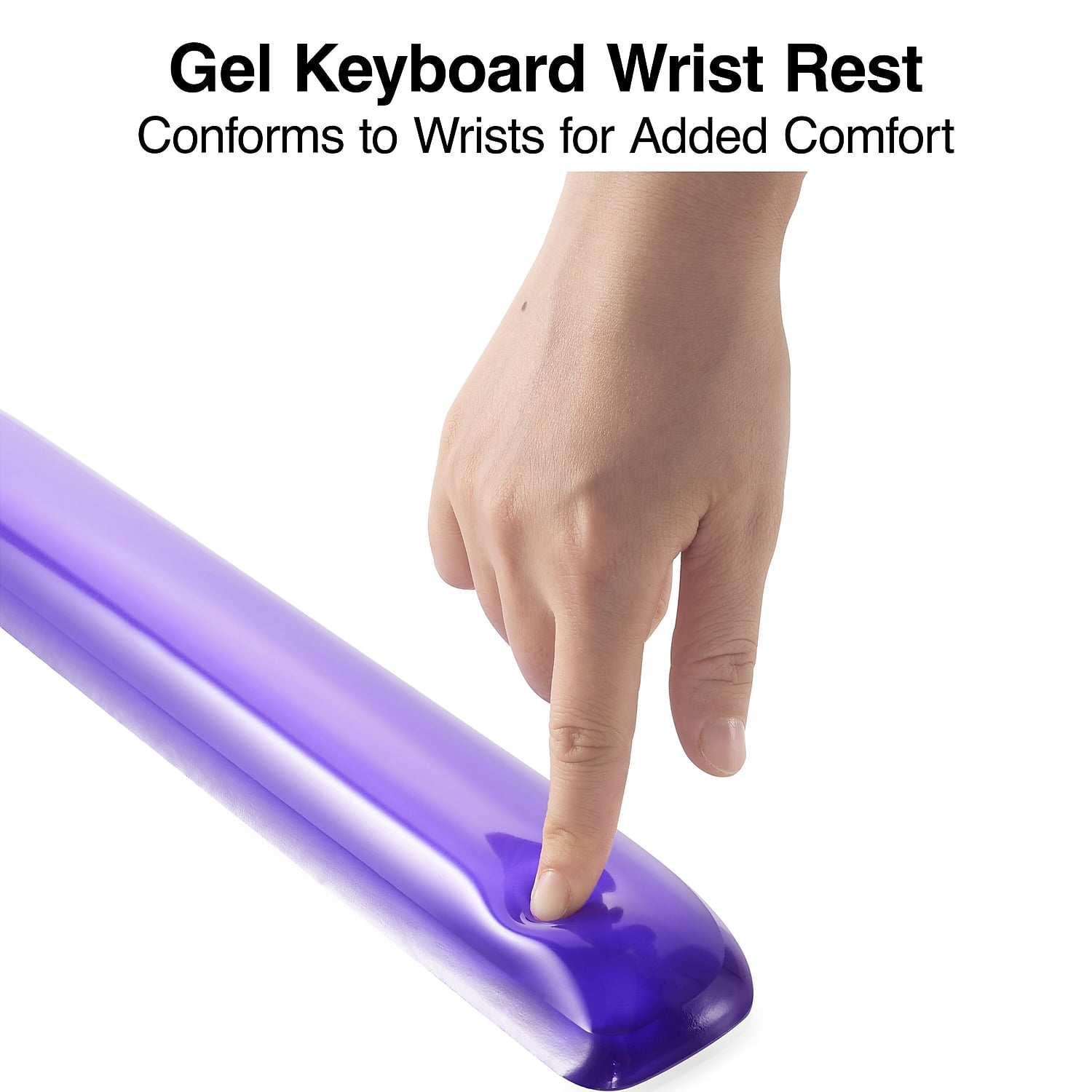 Staples Gel Wrist Rest Purple Crystal (79039) ST61805