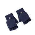 thumbnail image 3 of Gants Thermiques Sans Doigts pour Femmes, Décontractés, Épaissis, Chauds, Unis, 3 of 3