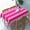 Hot Pink, variant on Rectangle Table Cloths, Stripe Pink Oblong Tablecloth Washable Table Cover for Kitchen Dinning Party Tabletop Modern Decoration 60 x 102inch