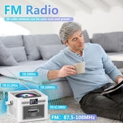 Boombox CD Player with Speakers, Portable Radio Tape Cassette, 3rd Edition