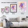 thumbnail image 3 of Artery8 Single Pansy Modern Watercolour Purple Floral Living Room Artwork Framed Wall Art Print A4, 3 of 5