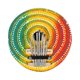 thumbnail image 1 of Kalimba de coco pintada a mano - 7 teclas para principiantes y niños, diseño vibrante y sonido melodioso, 1 of 6