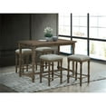 thumbnail image 3 of Carolina Classics Brittany Deluxe 26" Wood Stool in Walnut Brown (Set of 2), 3 of 6