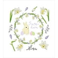 thumbnail image 3 of Ambesonne Easter Bunny Duvet Cover Set, Innocent Easter Art, Twin, Apple Green Lavender Blue, 3 of 3