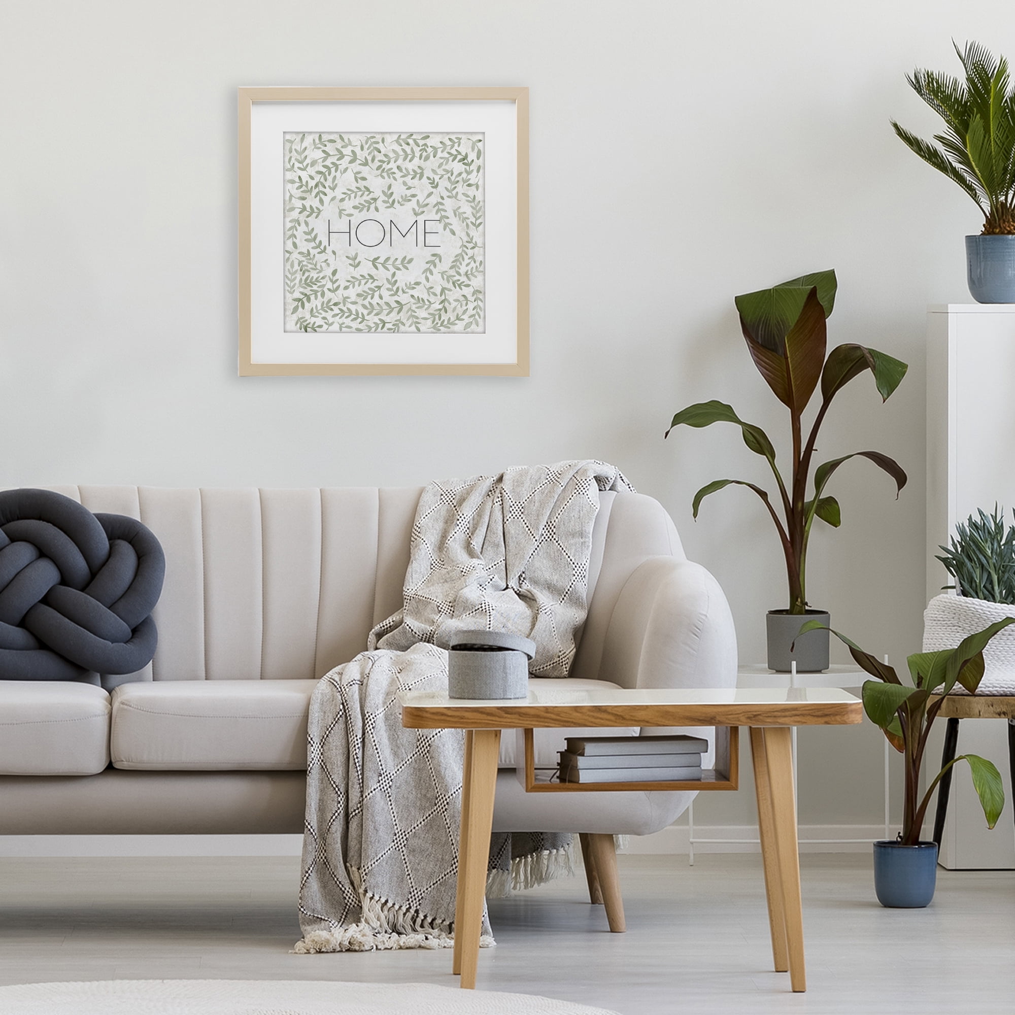 Stupell Industries Curved Ivy Sprigs Greenery Birch Framed Print Under Glass, design by SD Graphics Studio