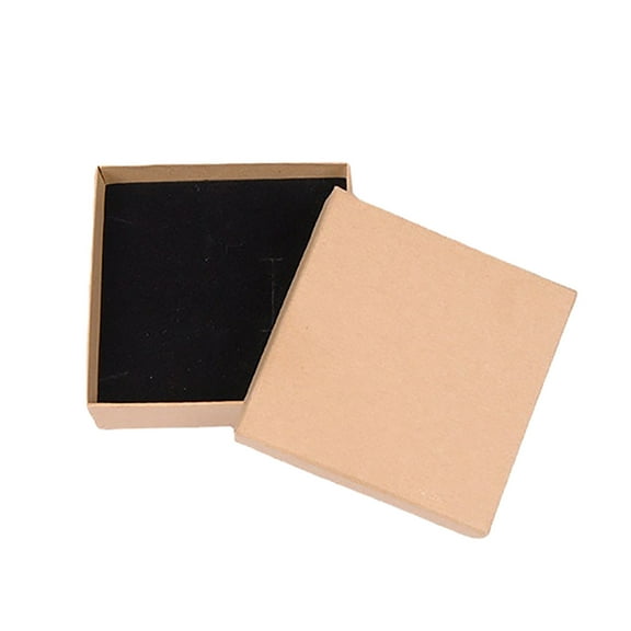 QIQUWOHUL Cardboard Jewelry Box Thick Paper Box Bulk For Jewelry Gift Case With Cotton Filled And Lid