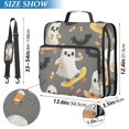 thumbnail image 2 of FORMRS Zipper Binder with Shoulder Strap 1.5-inch Ring 500 Sheet Capacity File Bag, Cute Ghosts, 2 of 5
