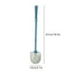 thumbnail image 3 of Cepillo compacto para inodoro con mango largo - Cepillo de plástico rosa o azul para baño, ducha, lavabo - empuñadura ergonómica de 18,5 pulgadas, depósito de agua extraíble, cerdas blandas, 3 of 6