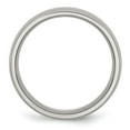 thumbnail image 2 of Auriga Stainless Steel Brushed 8 mm Half Round Band for Women Size 6.5, 2 of 6