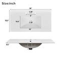 thumbnail image 7 of 36" Bathroom Vanity with Ceramic Sink, Floor Standing Single Basin Vanity Set Featuring 2 Soft-Close Doors & 4 Drawers, Gold Metal Handle White Cabinet for Modern Bathrooms, 7 of 7
