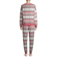 thumbnail image 6 of Secret Treasures Women's and Women's Plus Fuzzy Luxe Long Sleeve Top and Pants Pajama Set, 2-Piece, 6 of 6