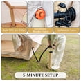 thumbnail image 4 of 4-6 Person, Easy Setup 4 Season Waterproof Outdoor Tent,Waterproof Luxury Glamping Tent with 12 Mesh Window Inflatable Tent With Pump,Glamping Tents, 4 of 9