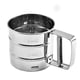 thumbnail image 5 of Cateissary Flour Sieve Cup Mesh Shaking Strainer Birthday Household Cupcake Accessory with Sifter DIY Tool Handle Bakery Plata 10.5x9.3 cm 2Conjunto, 5 of 6