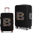 thumbnail image 1 of 2022 Luggage Case Protective Cover Text 26 Letter Pattern Travel Elastic Duffle Luggage Dust Cover for 18-28 Inch Suitcase 8text B L, 1 of 6