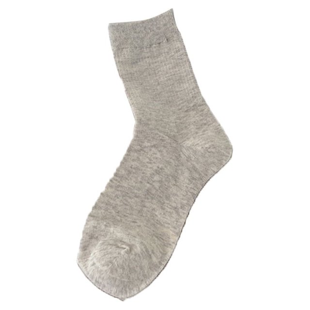 Calcetines de tubo de algodón liso con tiras apiladas de Oat de Whataatahia