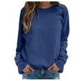 thumbnail image 1 of T-shirt à Manches Longues Col Rond Imprimé pour Femmes, Quotidien, Maison, Extérieur, Mode Urbaine, 1 of 5