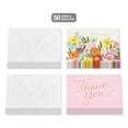 thumbnail image 2 of American Greetings Thank You Card Bundle, Floral (2-Designs, 50-Count), 2 of 4