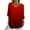Red, variant on Sexlip 3/4 Length Sleeve Womens Tops Dressy Casual Blouses for Women Trendy V Neck Three Quarter T Shirts Fall Clothes Red XL