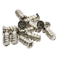thumbnail image 4 of Rok Hardware #6mm x 13 mm Pozi Flat Head High Point Euro Screws, Type B SMS Thread, Nickel, 1000 Pack, 4 of 4