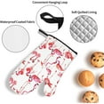 thumbnail image 5 of Flamingos Oven Mitts and Pot Holders Sets for Kitchen 4 Pcs 7"X11" Heat Resistant Baking Cooking, 5 of 6