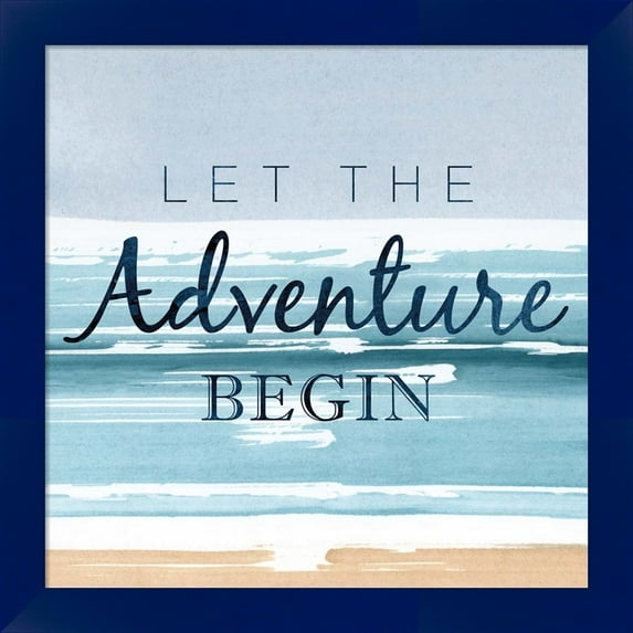 Great Art Now Let the Adventure Begin by Posters International Studio, Framed Wall Art, 14W x 14H
