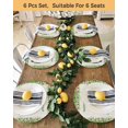 thumbnail image 4 of 15 Inch Round Placemats Set of 4, Spring Easter Non Slip Heat Insulation PP Table Mats, Easter Eggs Bunny Truck Botanical Burlap Washable Place Mats for Kitchen Dining Party Table Decor, 4 of 7
