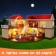 thumbnail image 3 of Set de juego Family Cozy Cabin Doll House Playset BananMelonBM Lights, 3 of 6
