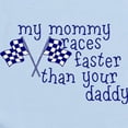 thumbnail image 2 of CafePress - My Mommy Races Faster Than Your Daddy Infant Bodys - Baby Light Bodysuit, Size Newborn - 24 Months, 2 of 4