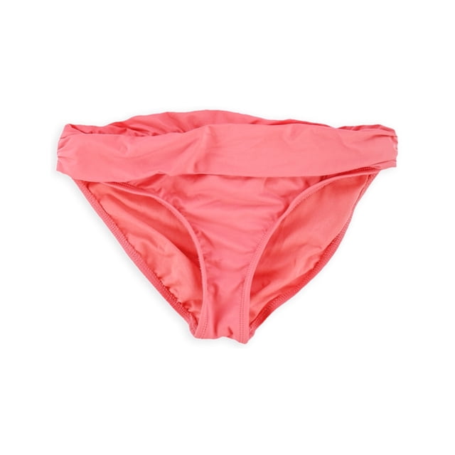 Kenneth Cole - Parte inferior de bikini con bandas para mujer, rosa, mediano
