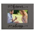 thumbnail image 1 of KATE POSH You Will Forever by My Always Marco de cuero grabado – Compromiso Boda 3er Aniversario I Love You Regalos para parejas (4x6-Horizontal), 1 of 1