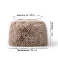 thumbnail image 2 of Gorro ruso de piel sintética para mujer, gorro de invierno cálido y suave, 2 of 5