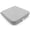 Heather Gray Cotton Cover, variant on Organic Textiles 100% Organic Latex Seat Cushion with Dark Blue Cotton Cover - (2", Firm) - Pack of 1