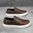 thumbnail image 6 of Men's Black Fashion New Slip-On Casual Business Sneakers, Wear-, Slip-, Comfortable for Daily Outdoor Hiking Lightweight Minimalist Style,, 6 of 9
