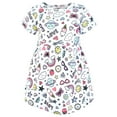 thumbnail image 3 of Hudson Baby Girls Cotton Dresses, Pink Doodles, 6-9 Months, 3 of 4