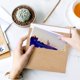 thumbnail image 4 of Sobre pequeño A1 - Mini sobres de papel Kraft marrón | Autoadhesivos | Sobres de tamaño perfecto para personalizar tarjetas de regalo, sobres de boda o tarjetas de lugar para fiestas de cumpleaños, 5,, 4 of 5