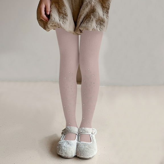 Girls Sparkly Tights Rhinestone Soft Knit Seamless Footed Pantyhose Dance Stockings Leggings Yoga Pants Kids 2-4Y